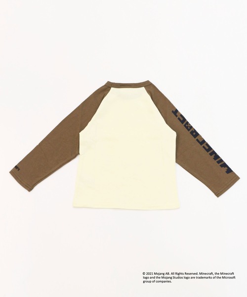 RUGGEDWORKS（ラゲッドワークス）の「《MINECRAFT》 マインクラフト ラグランロングＴ（Tシャツ/カットソー・キッズ・ネイビー/ライトブラウン・120/150/130/110/140）」の9枚目の写真
