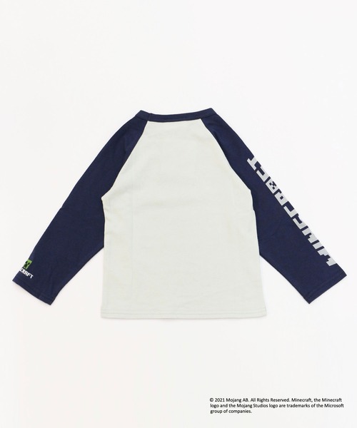 RUGGEDWORKS（ラゲッドワークス）の「《MINECRAFT》 マインクラフト ラグランロングＴ（Tシャツ/カットソー・キッズ・ネイビー/ライトブラウン・120/150/130/110/140）」の10枚目の写真