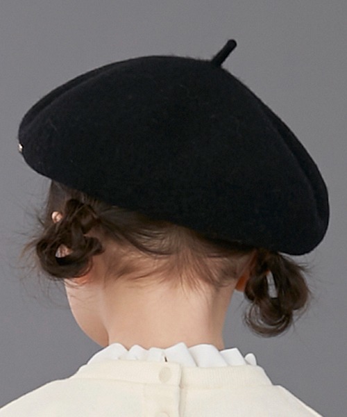 petit main（プティマイン）の「ベレー帽（ハンチング/ベレー帽・キッズ・ライトピンク/モカ/ブラック・54cm/52cm/50cm）」の6枚目の写真