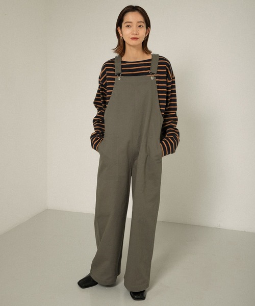 KBF（ケイビーエフ）の「ワイドオーバーオール（サロペット/オーバーオール・レディース・ブラック/グレー/グリーン系その他・ONE）」の9枚目の写真