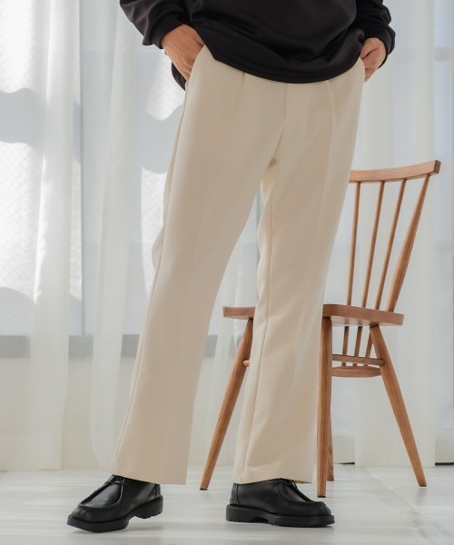 improves（インプローブス）の「ストレッチ カラー フレアーパンツ（スラックス・メンズ・ブラック/ブラウン/オフホワイト/ブルー/グリーン・MEDIUM/LARGE）」の2枚目の写真