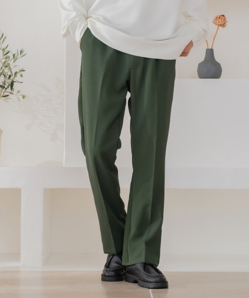 improves（インプローブス）の「ストレッチ カラー フレアーパンツ（スラックス・メンズ・ブラック/ブラウン/オフホワイト/ブルー/グリーン・MEDIUM/LARGE）」の4枚目の写真