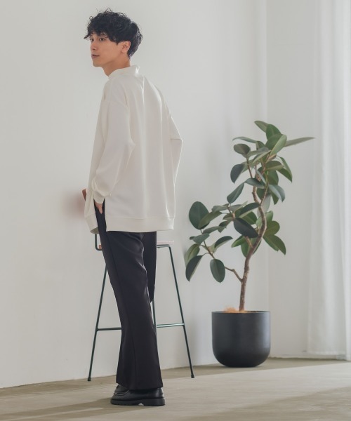 improves（インプローブス）の「ストレッチ カラー フレアーパンツ（スラックス・メンズ・ブラック/ブラウン/オフホワイト/ブルー/グリーン・MEDIUM/LARGE）」の11枚目の写真