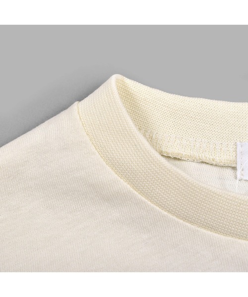 SLAP SLIP(スラップスリップ)の「SLAPSLIP/裾フリル長袖Tシャツ(80~130cm)(Tシャツ/カットソー・キッズ・オフホワイト/ピンク・90/100/110/120/80/130)」の6枚目の写真