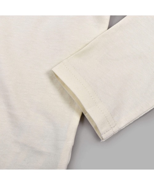 SLAP SLIP(スラップスリップ)の「SLAPSLIP/裾フリル長袖Tシャツ(80~130cm)(Tシャツ/カットソー・キッズ・オフホワイト/ピンク・90/100/110/120/80/130)」の3枚目の写真