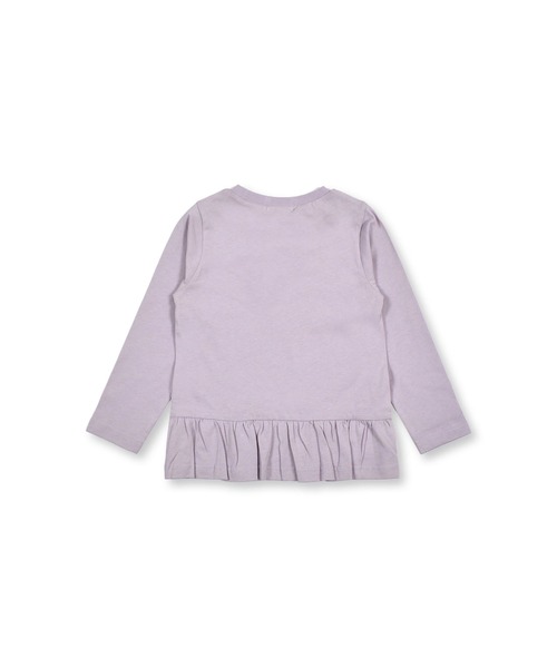 SLAP SLIP(スラップスリップ)の「SLAPSLIP/裾フリル長袖Tシャツ(80~130cm)(Tシャツ/カットソー・キッズ・オフホワイト/ピンク・90/100/110/120/80/130)」の13枚目の写真