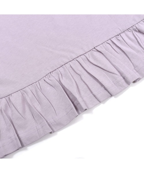 SLAP SLIP(スラップスリップ)の「SLAPSLIP/裾フリル長袖Tシャツ(80~130cm)(Tシャツ/カットソー・キッズ・オフホワイト/ピンク・90/100/110/120/80/130)」の9枚目の写真