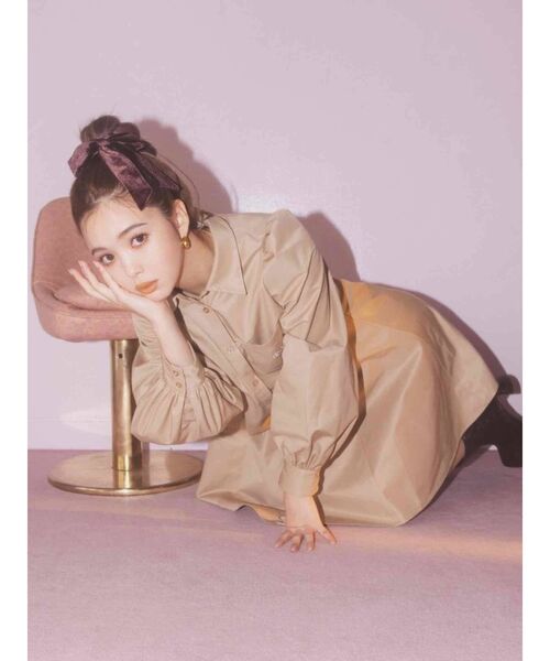 CALNAMUR（カルナムール）の「シャツワンピース（ワンピース・レディース・ホワイト/ベージュ・FREE）」の12枚目の写真