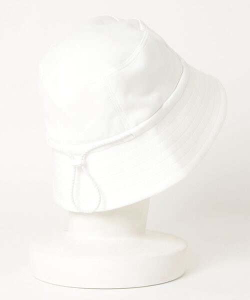 GUACAMOLE（ガカモレ）の「GUACAMOLE Functional stretch bucket hat/LOGO print（ハット・レディース・ホワイト/ブラック・FREE）」の3枚目の写真