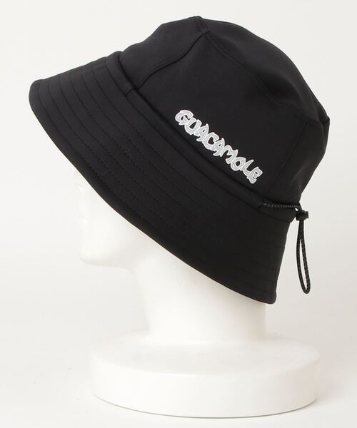 GUACAMOLE（ガカモレ）の「GUACAMOLE Functional stretch bucket hat/LOGO print（ハット・レディース・ホワイト/ブラック・FREE）」の4枚目の写真