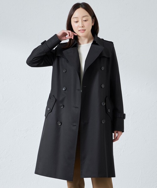 SANYOCOAT(サンヨーコート)の「◆◆<100年コート>ダブルトレンチコート(トレンチコート)」|ダークネイビー