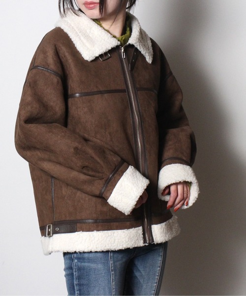 one way（ワンウェイ）の「【oneway】B3ジャケット（その他アウター・レディース・ベージュ/アイボリー/ライトブラウン/ブラック・FREE）」の8枚目の写真