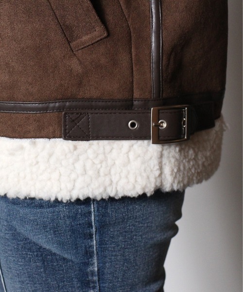 one way（ワンウェイ）の「【oneway】B3ジャケット（その他アウター・レディース・ベージュ/アイボリー/ライトブラウン/ブラック・FREE）」の13枚目の写真