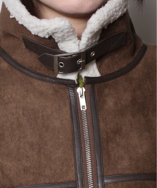 one way（ワンウェイ）の「【oneway】B3ジャケット（その他アウター・レディース・ベージュ/アイボリー/ライトブラウン/ブラック・FREE）」の14枚目の写真