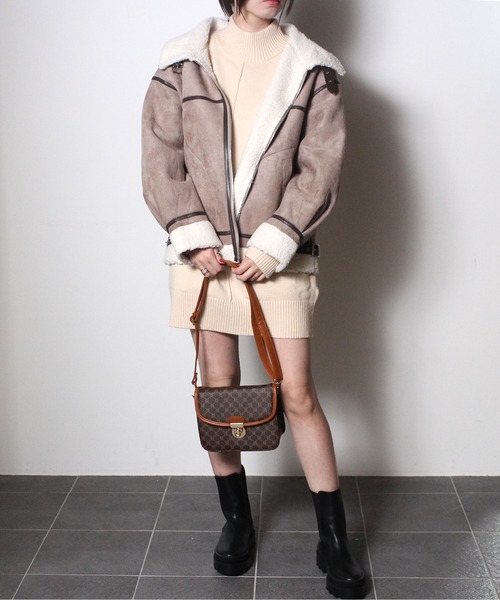 one way（ワンウェイ）の「【oneway】B3ジャケット（その他アウター・レディース・ベージュ/アイボリー/ライトブラウン/ブラック・FREE）」の17枚目の写真