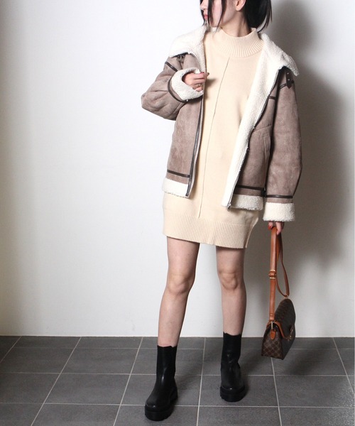 one way（ワンウェイ）の「【oneway】B3ジャケット（その他アウター・レディース・ベージュ/アイボリー/ライトブラウン/ブラック・FREE）」の18枚目の写真