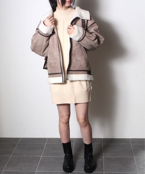 one way（ワンウェイ）の「【oneway】B3ジャケット（その他アウター・レディース・ベージュ/アイボリー/ライトブラウン/ブラック・FREE）」の19枚目の写真