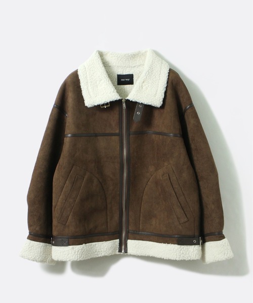 one way（ワンウェイ）の「【oneway】B3ジャケット（その他アウター・レディース・ベージュ/アイボリー/ライトブラウン/ブラック・FREE）」の20枚目の写真