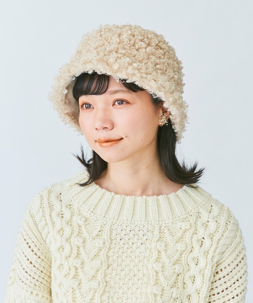kaorinomori（カオリノモリ）の「カオリノモリ　フィンハット（ハット・レディース・グレー/ホワイト・57cm）」の13枚目の写真