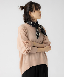 Rouge vif | W/Cashタートルネックプルオーバー(ニット/セーター)