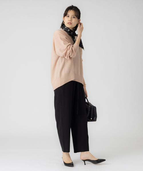 Rouge vif(ルージュヴィフ)の「W/Cashタートルネックプルオーバー(ニット/セーター・レディース・アイボリー/ピンク/グレー/ネイビー・フリー)」の14枚目の写真