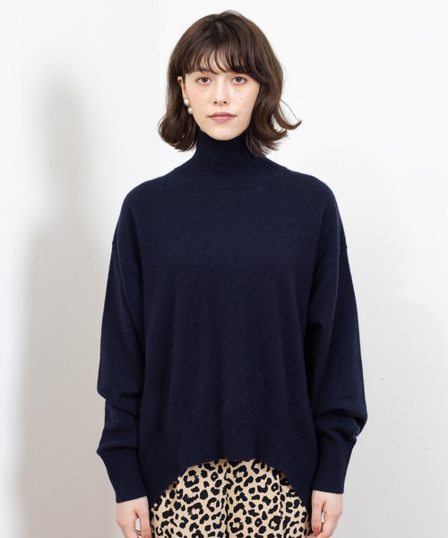 Rouge vif(ルージュヴィフ)の「W/Cashタートルネックプルオーバー(ニット/セーター・レディース・アイボリー/ピンク/グレー/ネイビー・フリー)」の22枚目の写真