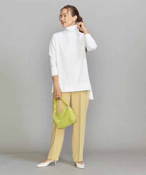 BEAUTY&YOUTH UNITED ARROWS（ビューティーアンドユースユナイテッドアローズ）の「BY コットン天竺 バックボタン タートルネックプルオーバー（Tシャツ/カットソー・レディース・ホワイト/ブラック/ベージュ・FREE）」の5枚目の写真