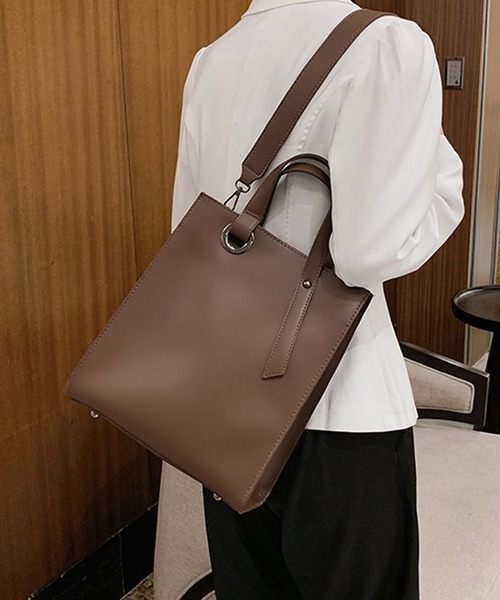 SMILE ORCHID(スマイルオーキッド)の「2wayハンドバッグ&ショルダーバッグ(ショルダーバッグ・レディース・ブラック/ダークブラウン/ベージュ・FREE)」の4枚目の写真