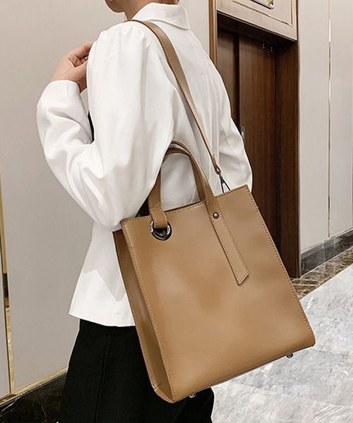 SMILE ORCHID(スマイルオーキッド)の「2wayハンドバッグ&ショルダーバッグ(ショルダーバッグ・レディース・ブラック/ダークブラウン/ベージュ・FREE)」の7枚目の写真