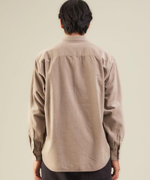 green label relaxing（グリーンレーベルリラクシング）の「＜green label relaxing＞16W コーデュロイ ジャストルーズ シャツ（シャツ/ブラウス・メンズ・ベージュ/ブラック/パープル・S/L/M）」の6枚目の写真