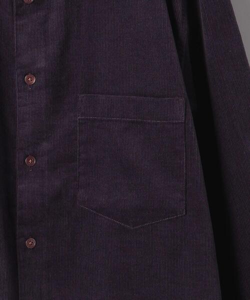 green label relaxing（グリーンレーベルリラクシング）の「＜green label relaxing＞16W コーデュロイ ジャストルーズ シャツ（シャツ/ブラウス・メンズ・ベージュ/ブラック/パープル・S/L/M）」の5枚目の写真