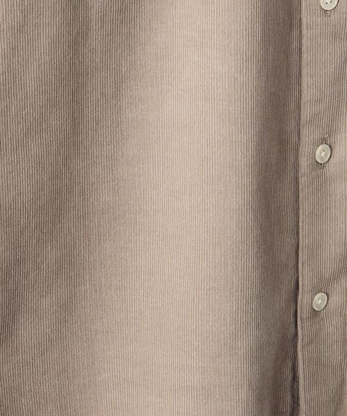 green label relaxing（グリーンレーベルリラクシング）の「＜green label relaxing＞16W コーデュロイ ジャストルーズ シャツ（シャツ/ブラウス・メンズ・ベージュ/ブラック/パープル・S/L/M）」の18枚目の写真