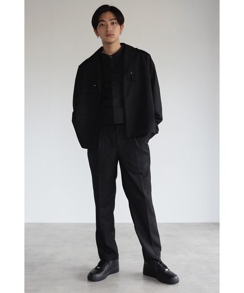 CREARE -LINO-（クレアーレリノ）の「オーバーサイズビックポケットTRジャケット <セットアップ>（テーラードジャケット・メンズ・ブラック/グレイッシュベージュ/カーキ・M/L）」の16枚目の写真