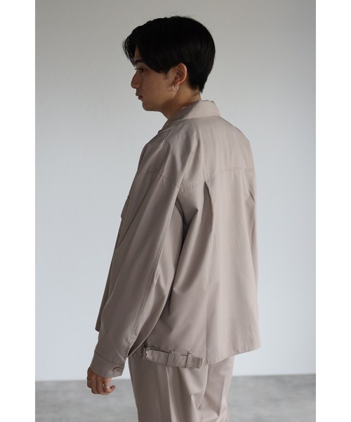 CREARE -LINO-（クレアーレリノ）の「オーバーサイズビックポケットTRジャケット <セットアップ>（テーラードジャケット・メンズ・ブラック/グレイッシュベージュ/カーキ・M/L）」の9枚目の写真