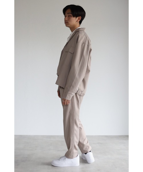 CREARE -LINO-（クレアーレリノ）の「オーバーサイズビックポケットTRジャケット <セットアップ>（テーラードジャケット・メンズ・ブラック/グレイッシュベージュ/カーキ・M/L）」の6枚目の写真