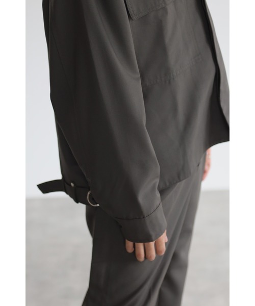CREARE -LINO-（クレアーレリノ）の「オーバーサイズビックポケットTRジャケット <セットアップ>（テーラードジャケット・メンズ・ブラック/グレイッシュベージュ/カーキ・M/L）」の11枚目の写真