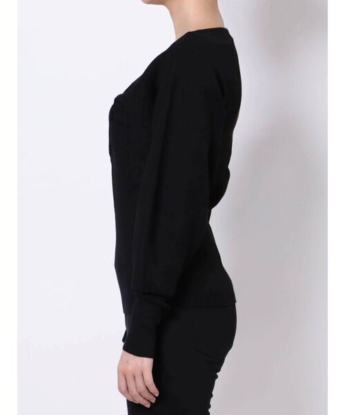 LAGUNAMOON（ラグナムーン）の「アシンメトリークロスニットプルオーバー（ニット/セーター・レディース・アイボリー/ブラック/マスタード・FREE）」の5枚目の写真