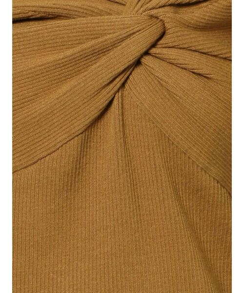 LAGUNAMOON（ラグナムーン）の「アシンメトリークロスニットプルオーバー（ニット/セーター・レディース・アイボリー/ブラック/マスタード・FREE）」の8枚目の写真