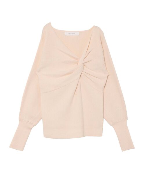 LAGUNAMOON（ラグナムーン）の「アシンメトリークロスニットプルオーバー（ニット/セーター・レディース・アイボリー/ブラック/マスタード・FREE）」の10枚目の写真