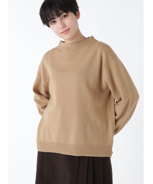 human woman(ヒューマンウーマン)の「◆ソフトタッチウールボトルネックプルオーバー(ニット/セーター・レディース・ホワイト/イエロー/グレー系その他/ライトグリーン/ブルー/ベージュ/グレー・MEDIUM)」の4枚目の写真