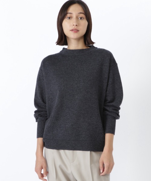 human woman(ヒューマンウーマン)の「◆ソフトタッチウールボトルネックプルオーバー(ニット/セーター・レディース・ホワイト/イエロー/グレー系その他/ライトグリーン/ブルー/ベージュ/グレー・MEDIUM)」の1枚目の写真