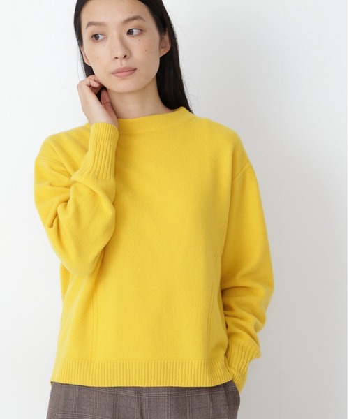human woman(ヒューマンウーマン)の「◆ソフトタッチウールボトルネックプルオーバー(ニット/セーター・レディース・ホワイト/イエロー/グレー系その他/ライトグリーン/ブルー/ベージュ/グレー・MEDIUM)」の7枚目の写真
