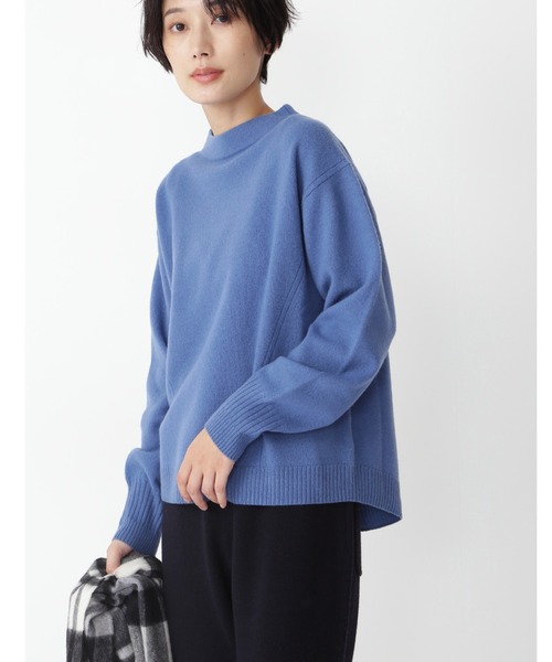 human woman(ヒューマンウーマン)の「◆ソフトタッチウールボトルネックプルオーバー(ニット/セーター・レディース・ホワイト/イエロー/グレー系その他/ライトグリーン/ブルー/ベージュ/グレー・MEDIUM)」の6枚目の写真