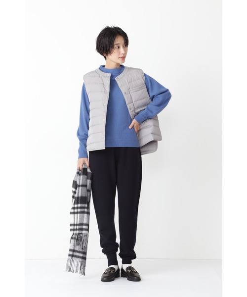 human woman(ヒューマンウーマン)の「◆ソフトタッチウールボトルネックプルオーバー(ニット/セーター・レディース・ホワイト/イエロー/グレー系その他/ライトグリーン/ブルー/ベージュ/グレー・MEDIUM)」の12枚目の写真