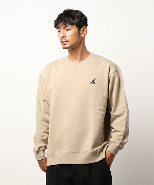 KANGOL(カンゴール)の「【KANGOL/ カンゴール】 バックプリントスウェットトレーナー/ビッグシルエット/裏起毛(スウェット・メンズ・ベージュ/ブラウン/オフホワイト/カーキ・MEDIUM/LARGE/X-LARGE)」の7枚目の写真