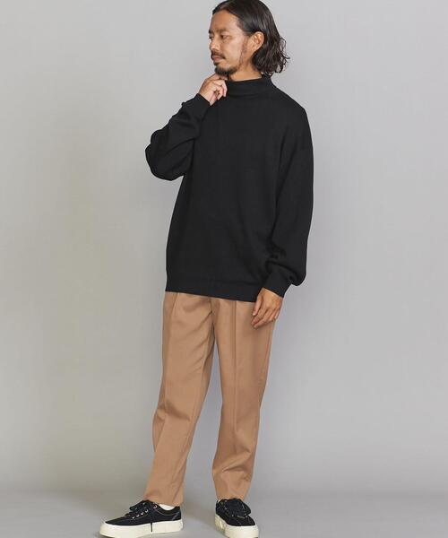 BEAUTY&YOUTH UNITED ARROWS（ビューティーアンドユースユナイテッドアローズ）の「BY シルクミックス スムース  タートルネック ニット（ニット/セーター・メンズ・ブラック/ダークグレー/ナチュラル・XL/M/L/S）」の4枚目の写真