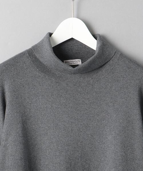 BEAUTY&YOUTH UNITED ARROWS（ビューティーアンドユースユナイテッドアローズ）の「BY シルクミックス スムース  タートルネック ニット（ニット/セーター・メンズ・ブラック/ダークグレー/ナチュラル・XL/M/L/S）」の13枚目の写真