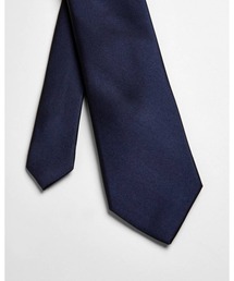 BLULA　シルクネクタイ(ブラック/ボルドー)