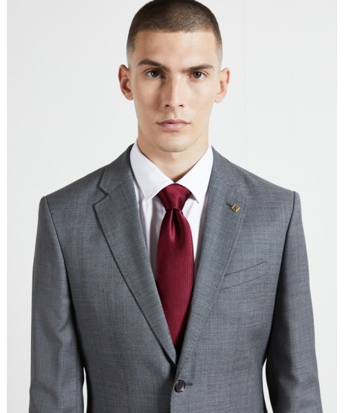 Ted Baker(テッドベーカー)の「BLULA シルクネクタイ(ブラック/ボルドー)(ネクタイ・メンズ・レッド系その他/ブラック/ネイビー・O/S)」の8枚目の写真