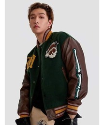 A'GEM/9 × .kom『MAISON EMERALD/メゾン エメラルド』 Varsity Jacket/オリジナル スタジャン